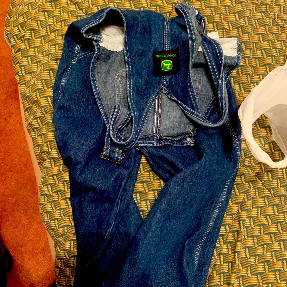 John Deere overalls boys XL womens xs
